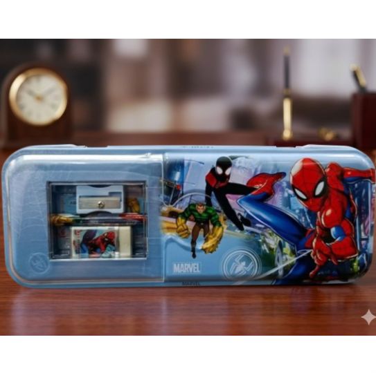 Kotak Pensil Anak Karakter + Alat Tulis 4in1 - SPIDERMAN (LPY97-3)