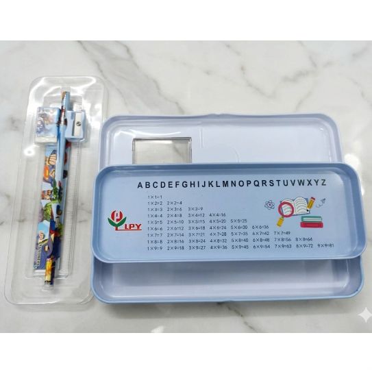 Kotak Pensil Anak Karakter + Alat Tulis 4in1 - SUPERHERO (LPY97-3)
