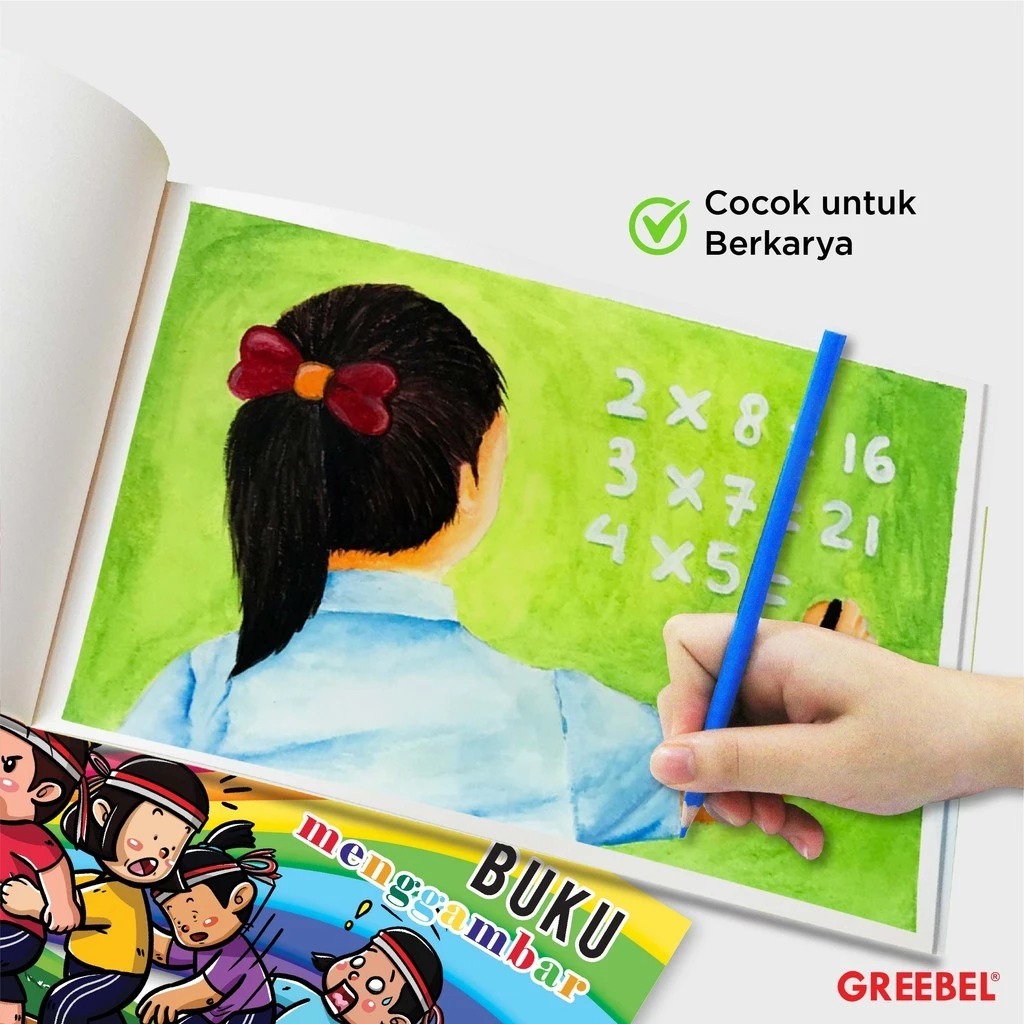 GREEBEL Sketch Book / Buku Menggambar A4 16 Halaman (21x30cm)