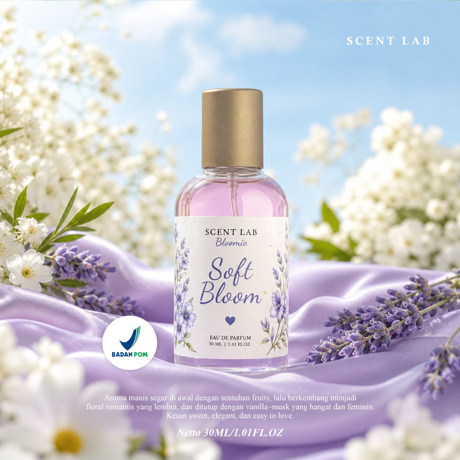 Scent Lab Bloomie Eau De Parfum 30ml - Soft Bloom