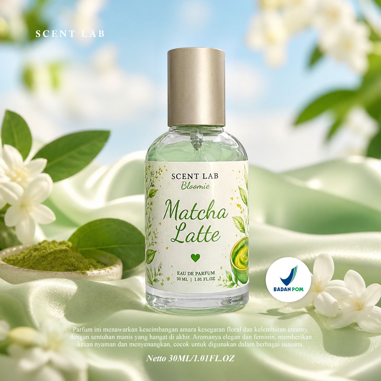 Scent Lab Bloomie Eau De Parfum 30ml - Matcha Latte