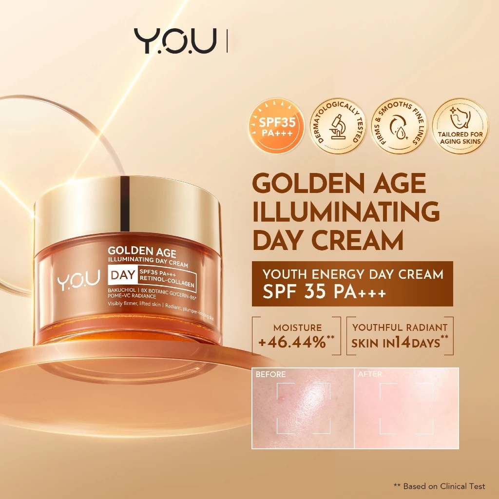 YOU Golden Age Illuminating Day Cream 30gr (Kemasan Jar)