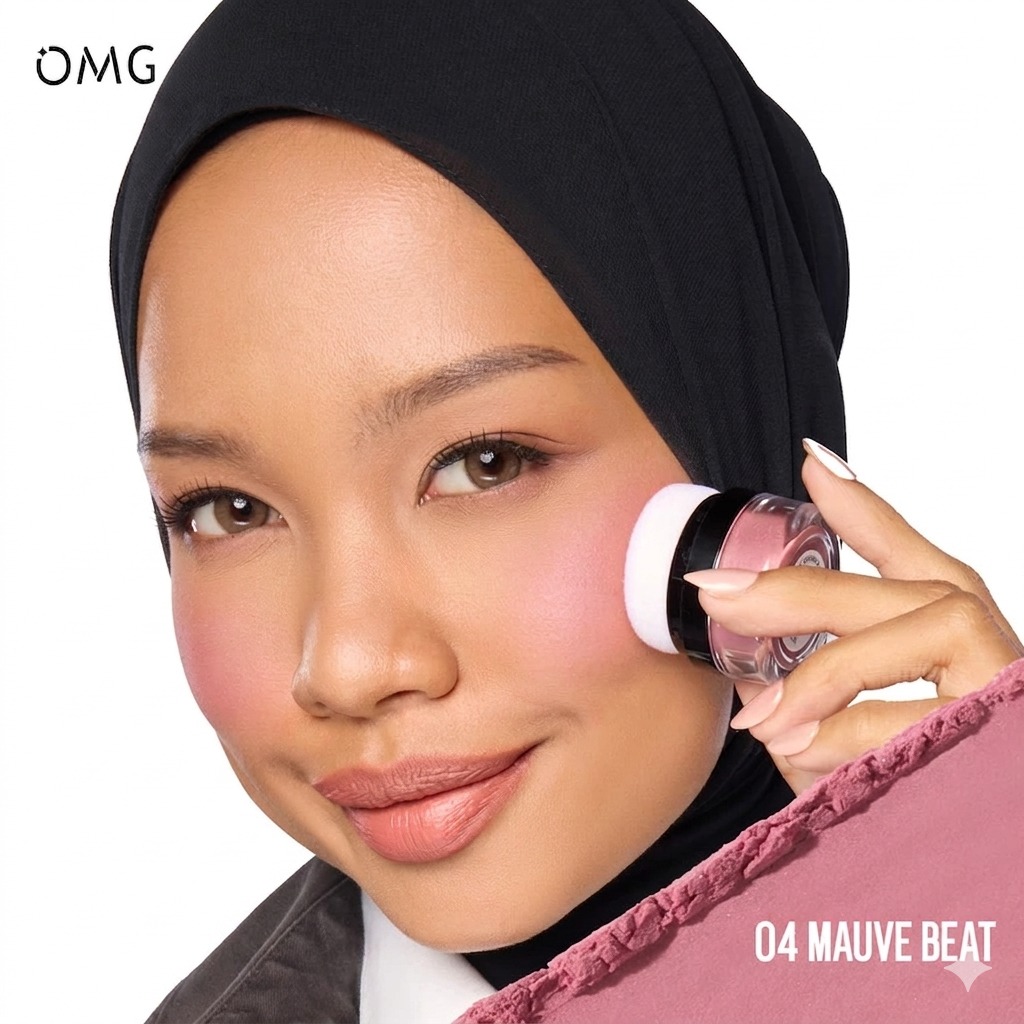OMG Oh My Glam Powerlast Blush To Go 2.5gr - 04 Mauve Beat