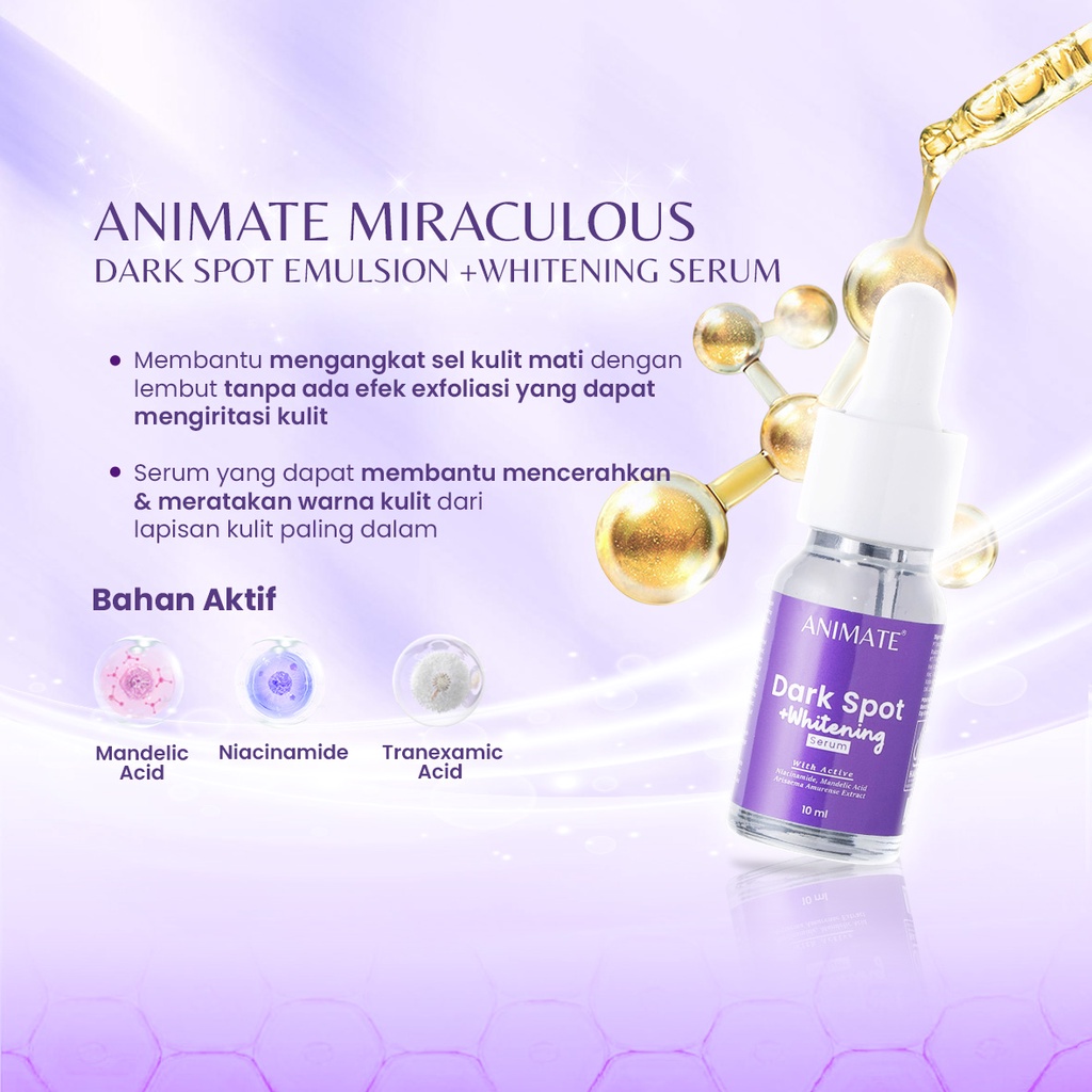 Paket Animate Miraculous Dark Spot Series 5in1 (Ungu)