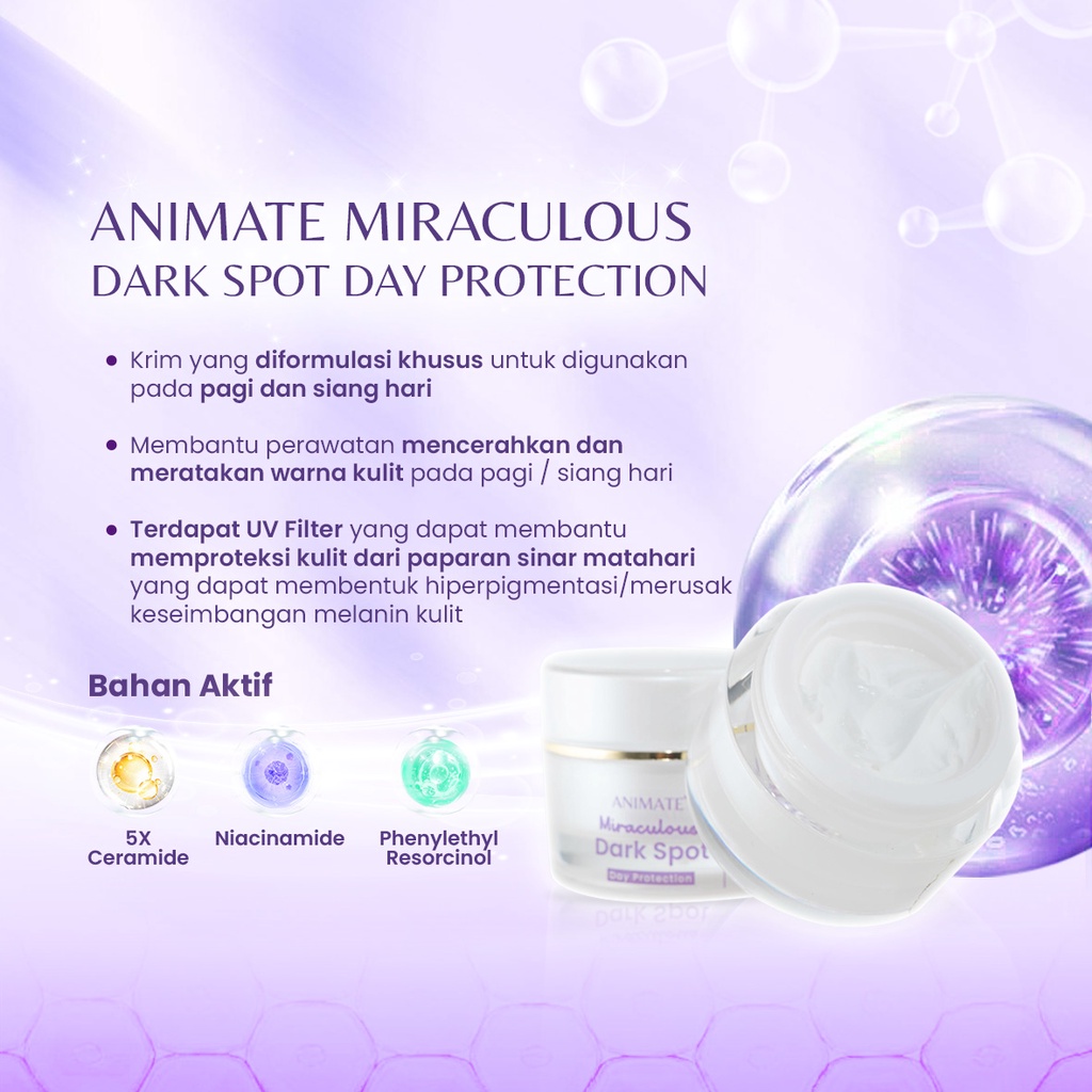 Paket Animate Miraculous Dark Spot Series 5in1 (Ungu)