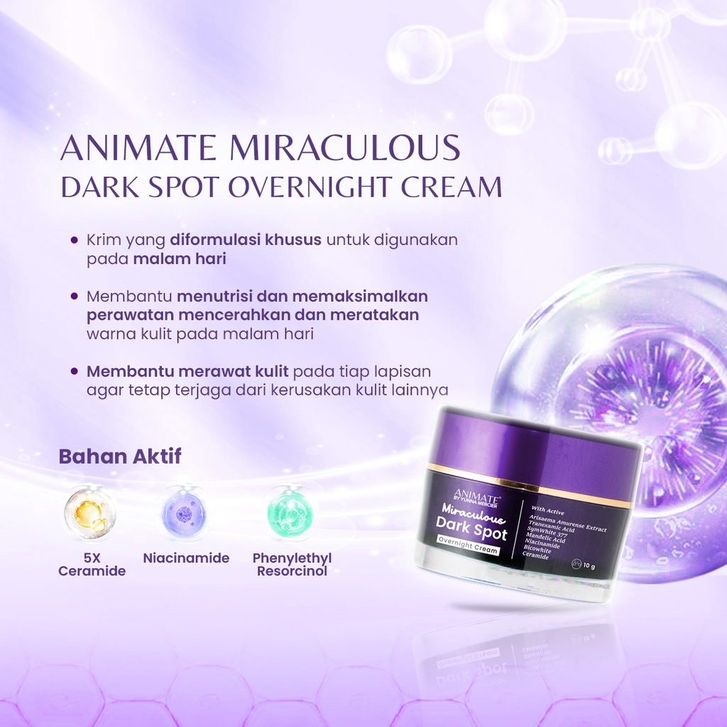 Paket Animate Miraculous Dark Spot Series 5in1 (Ungu)