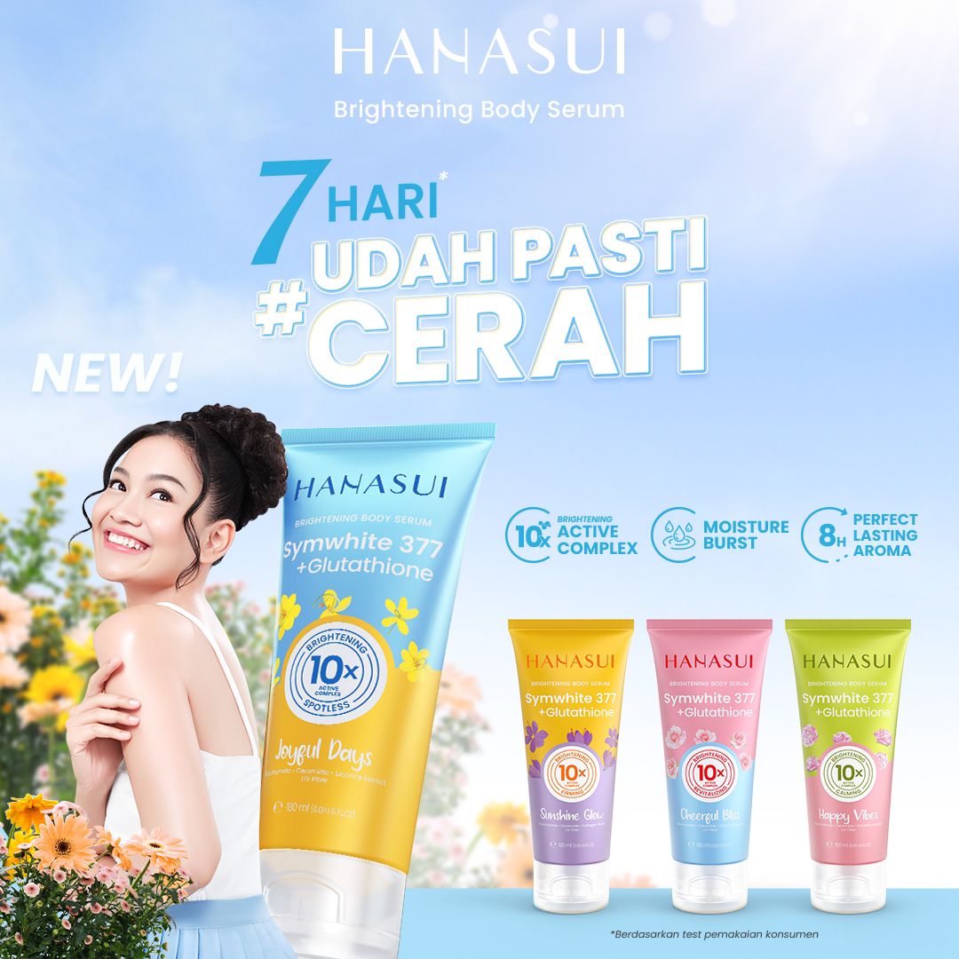 Hanasui Brightening Body Serum Symwhite 377 180ml - Happy Vibes