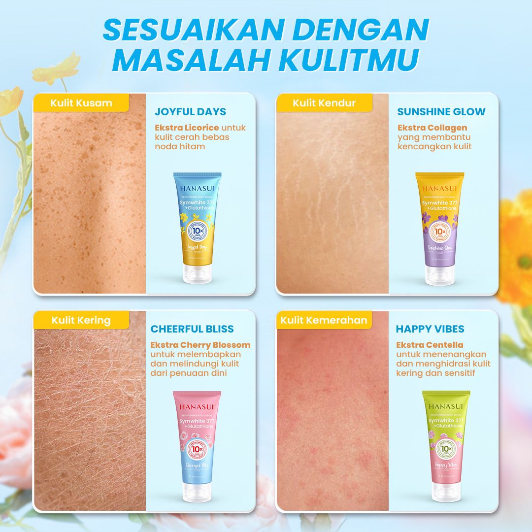 Hanasui Brightening Body Serum Symwhite 377 180ml - Happy Vibes