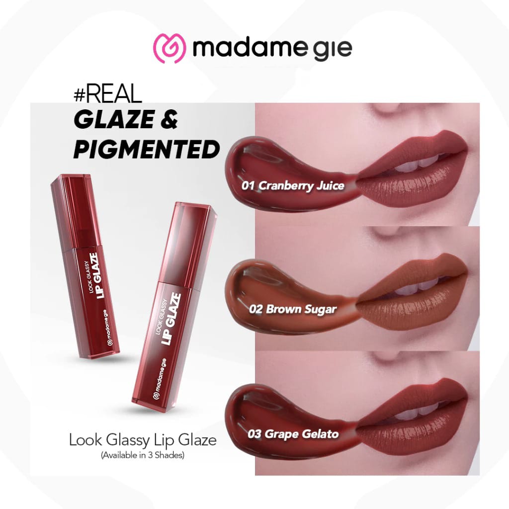 Madame Gie Look Glassy Lip Glaze 1.5ml - 03 Grape Gelato