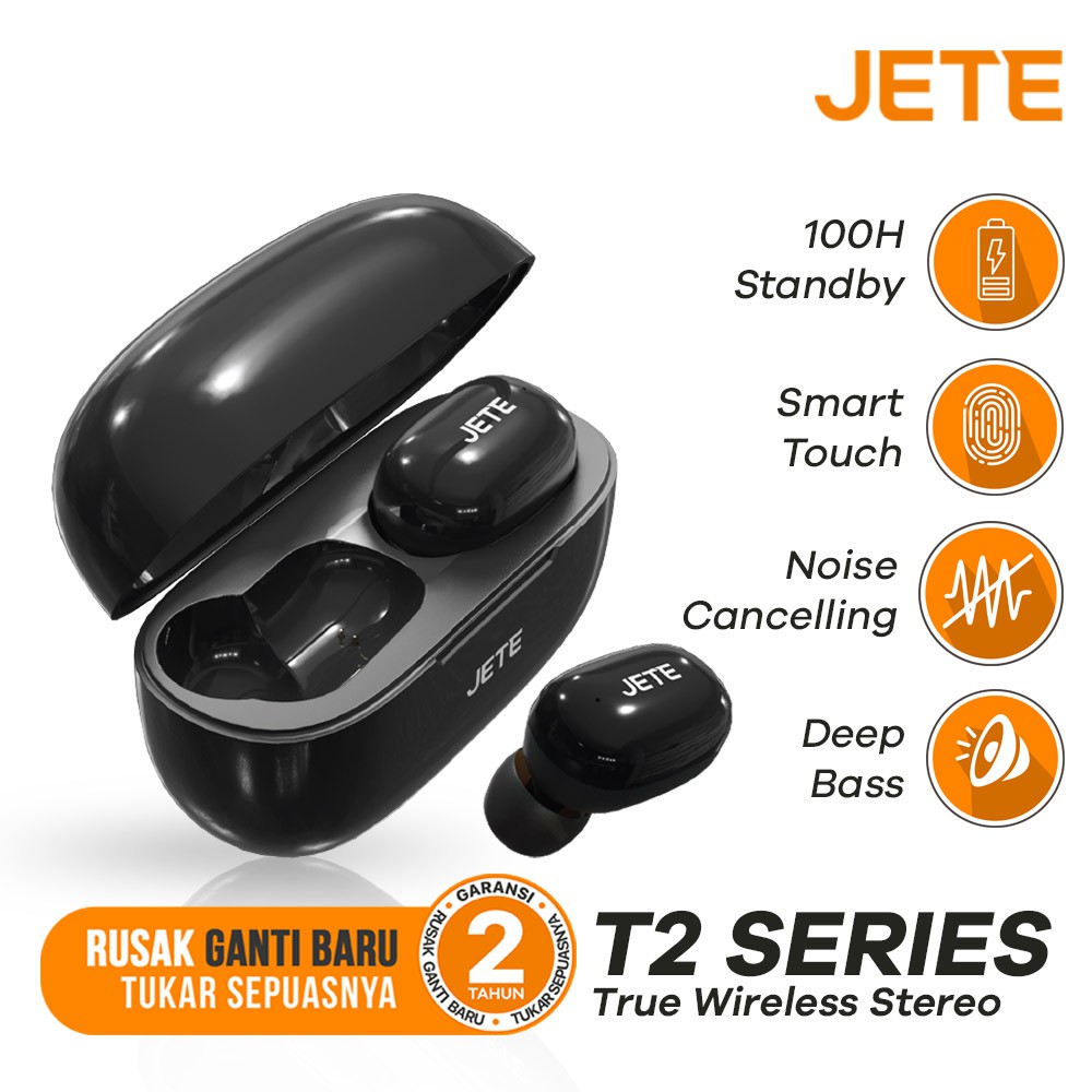 JETE Handsfree Bluetooth TWS T2 *