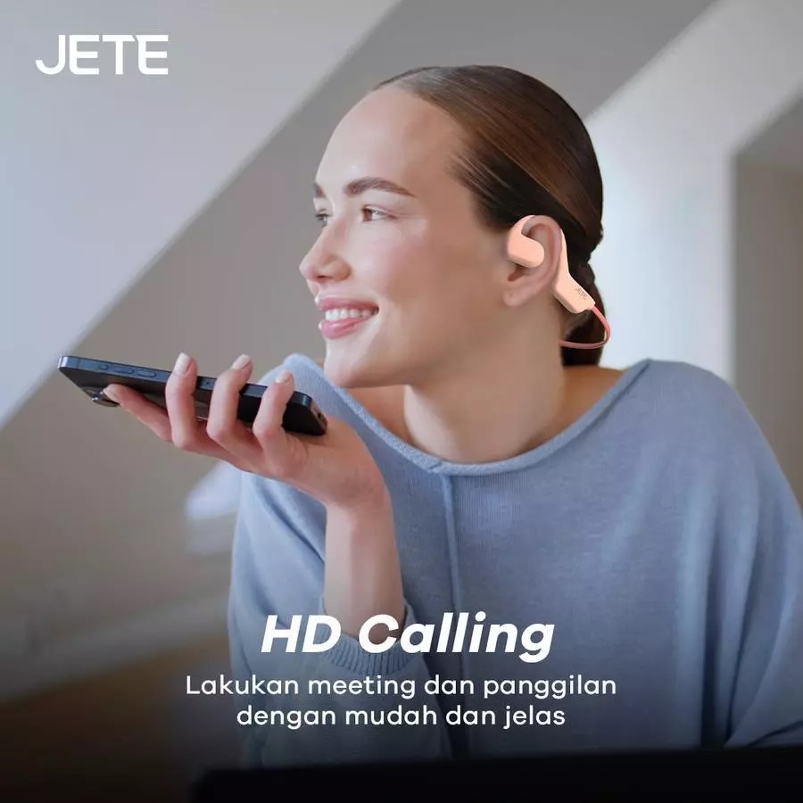 JETE Handsfree Bluetooth OpenTune - Pink