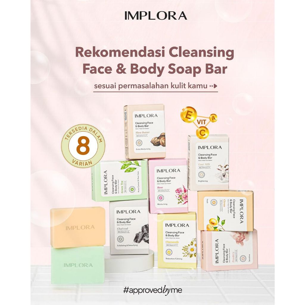 Implora Cleansing Face & Body Bar Soap 60gr - Citrus