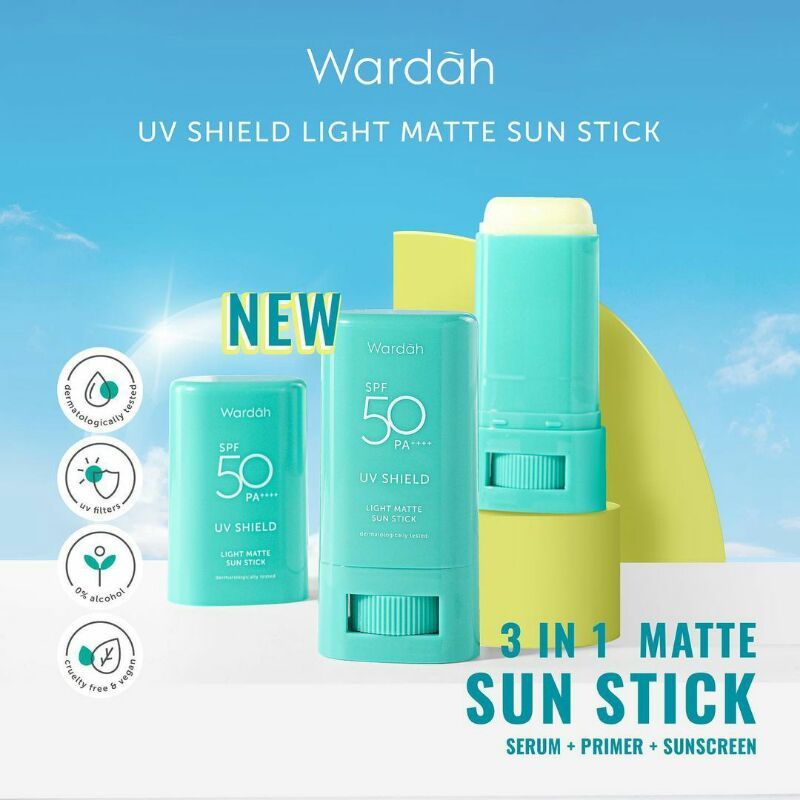 Wardah UV Shield Light Matte Sun Stick SPF50 PA++++ 22gr