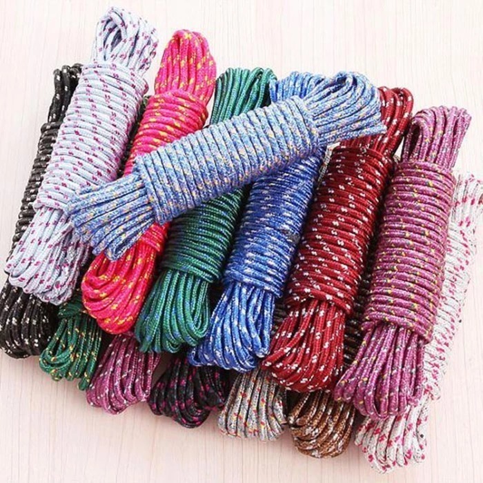 Tali Jemuran Pakaian Nylon 900cm (9m) - Tali Tambang Kemah Camping Serbaguna