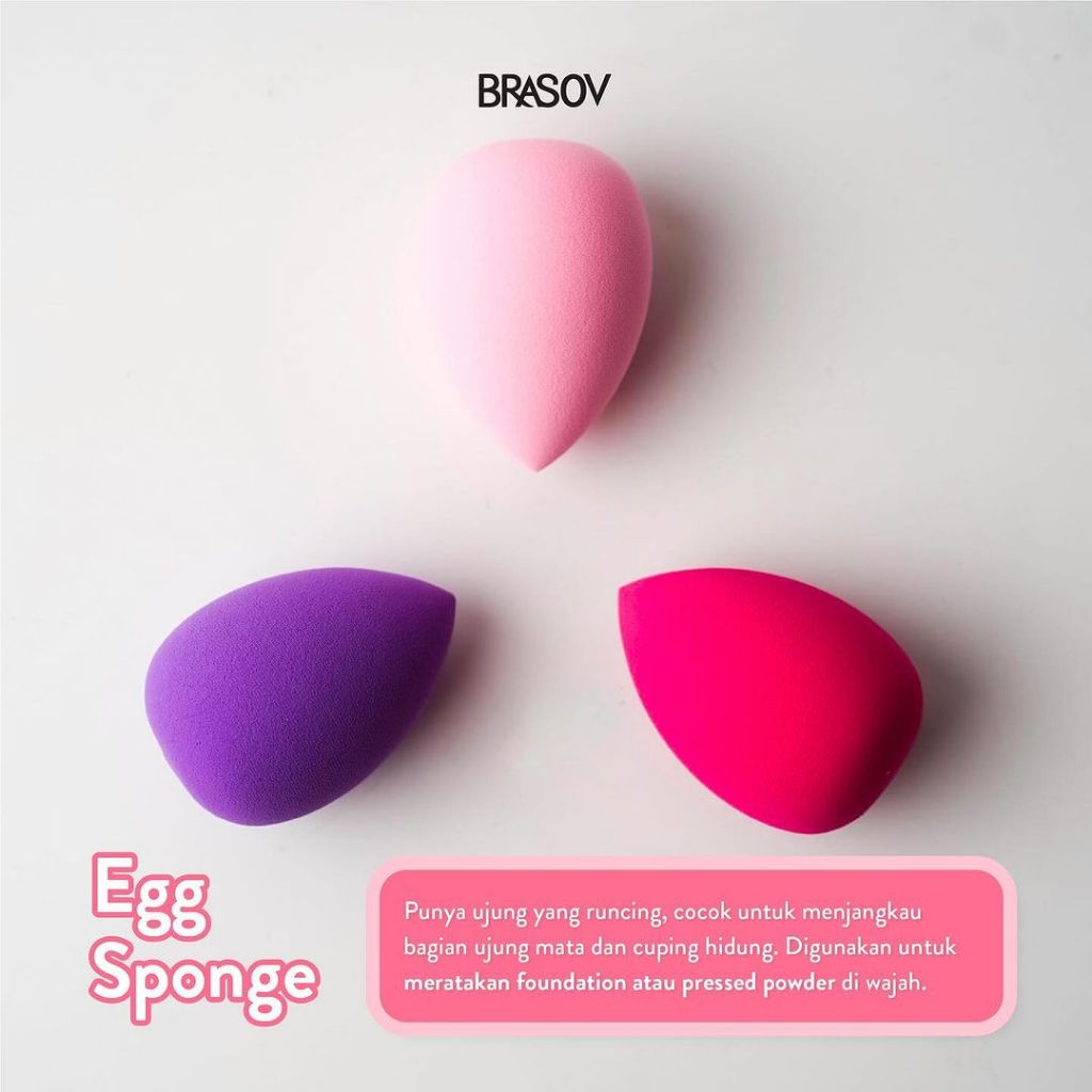 Brasov Spons Beauty Blender (Blending Sponge) - Tear Drop (Telur)