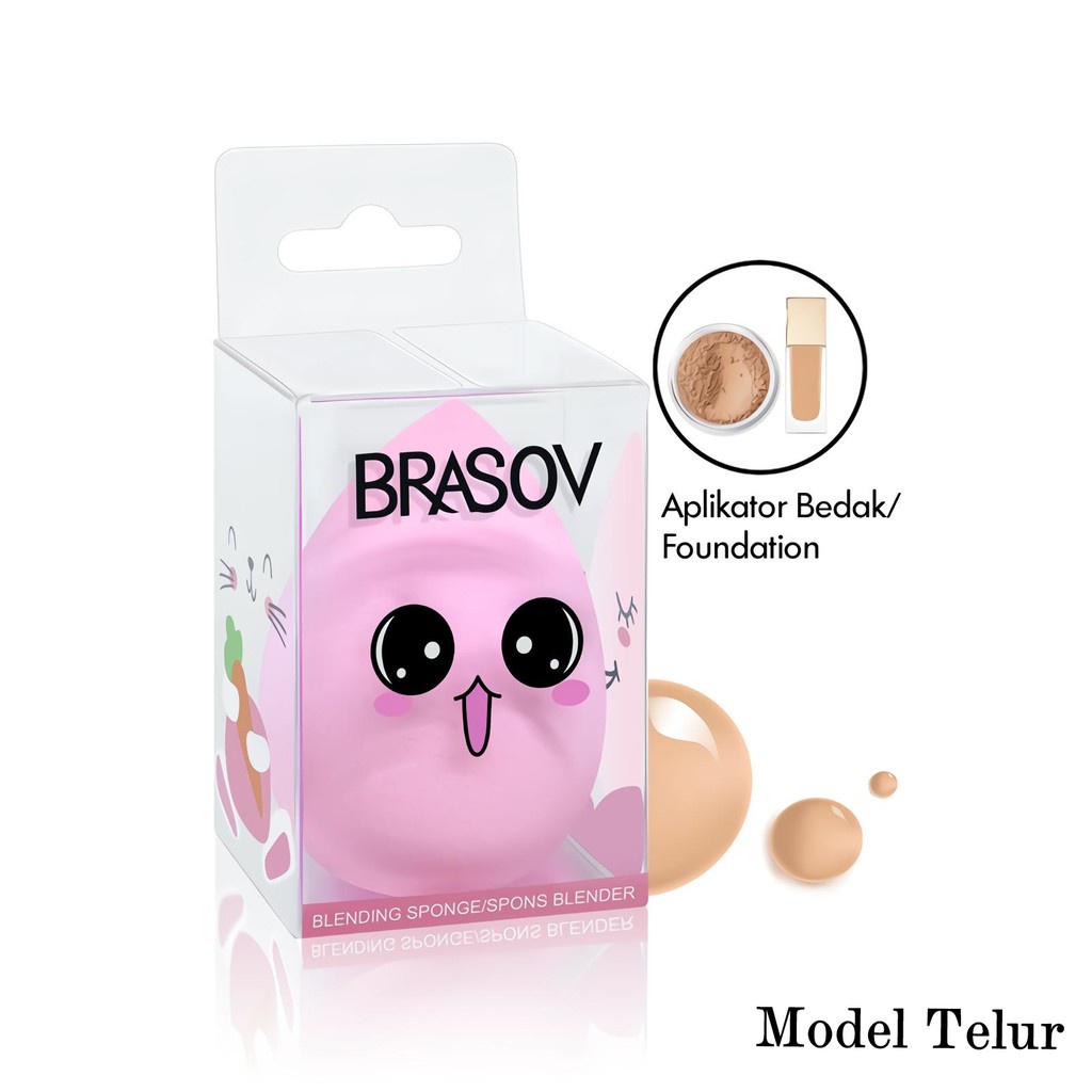 Brasov Spons Beauty Blender (Blending Sponge) - Tear Drop (Telur)
