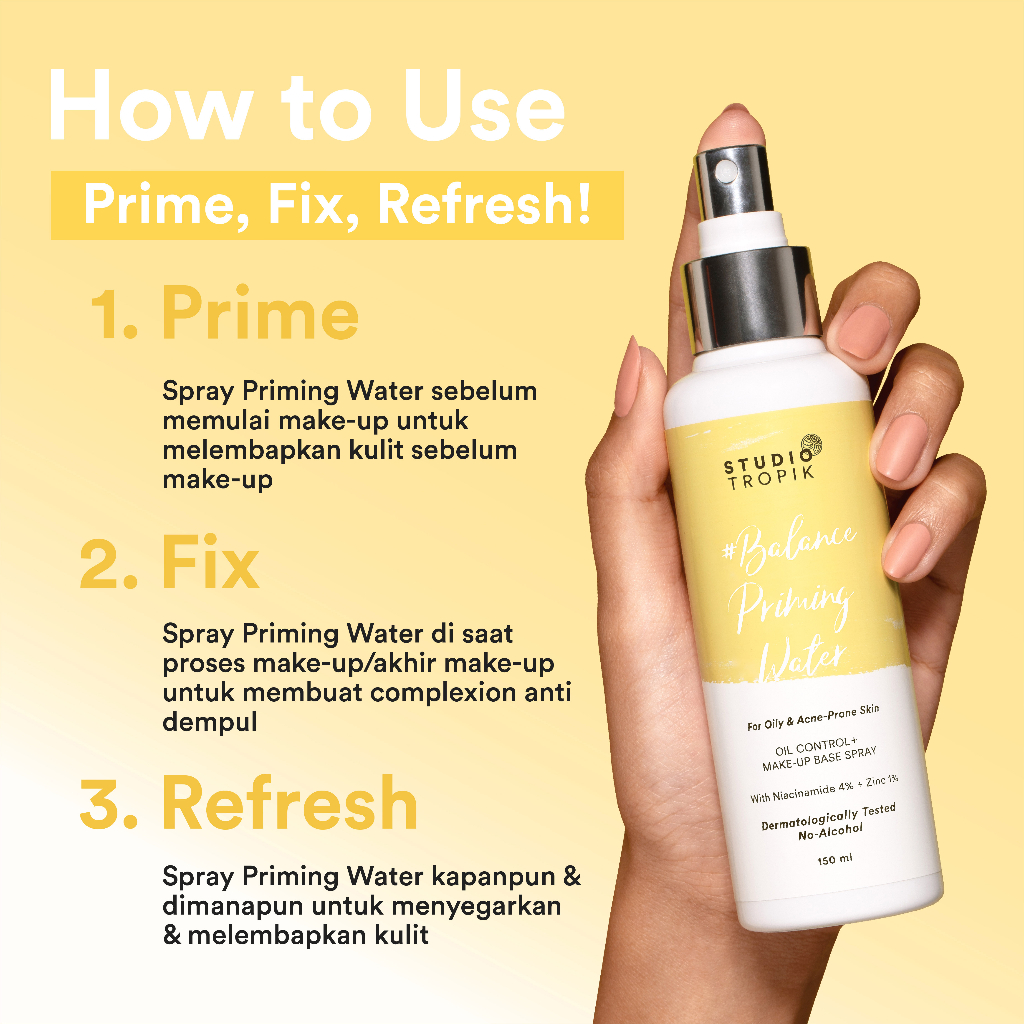 Studio Tropik Priming Water 150ml - Balance