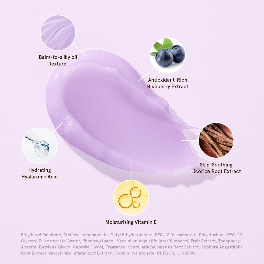 Dear Me Beauty Meltaway 30s Cleansing Balm 100gr - Blueberry