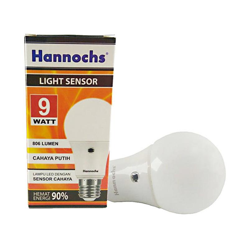 HANNOCHS Light Sensor Bohlam LED 9 Watt (9W) CDL - Bohlam Sensor Cahaya