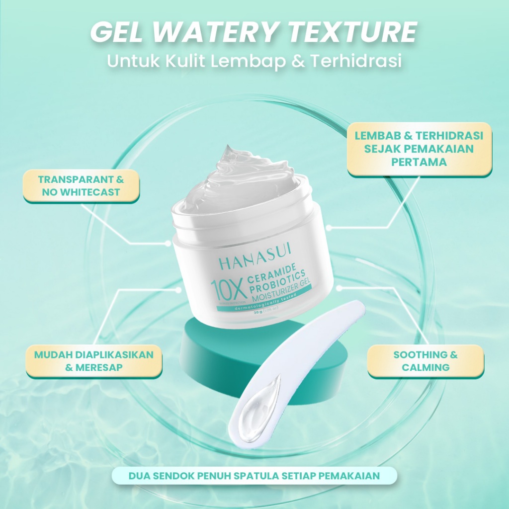 Hanasui Ceramide Probiotics Moisturizer Gel 30gr