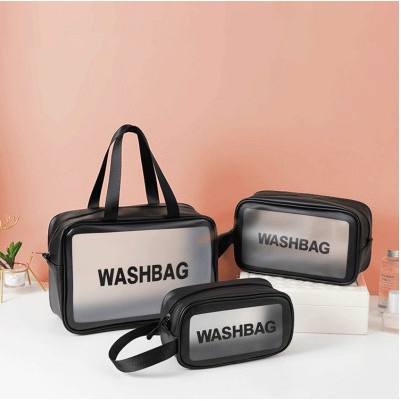 Washbag Pouch Small 23cm x 11cm x 7cm - Tas Kosmetik Transparan
