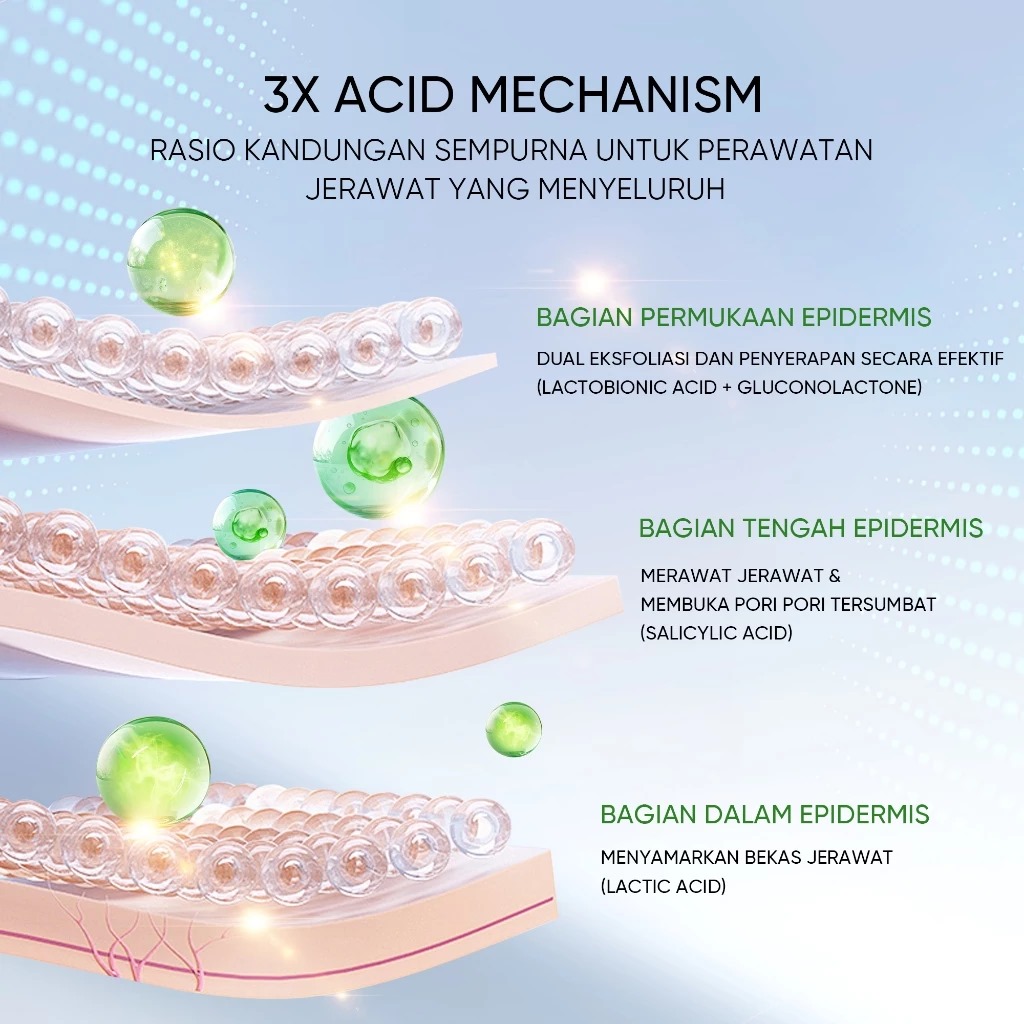Skintific 3X Acid Intensive Acne Spot Gel 11gr